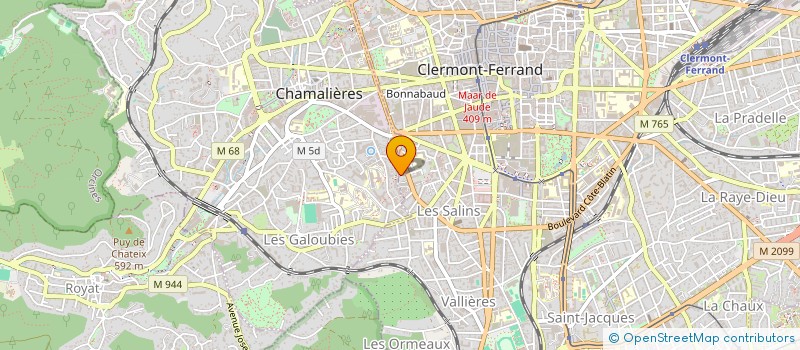 localisation de l'entreprise MEDECINE ET PSYCHANALYSE (MEDEPSY - M&P)  CLERMONT-FERRAND