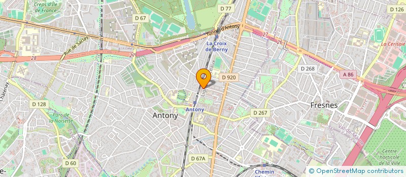 localisation de l'entreprise MEDECINE NUCLEAIRE - PARIS SUD à ANTONY