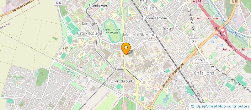 localisation de l'entreprise MEDECINE PAR ENSEIGNEMENT VIDEO à REIMS