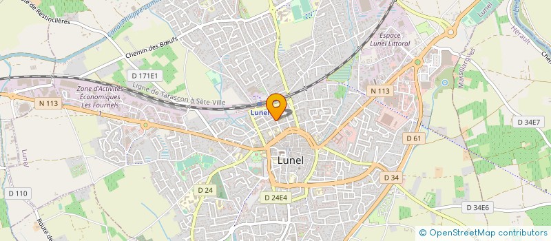 localisation de l'entreprise MEDECINS AUXILIAIRES MEDICAUX LABORA à LUNEL