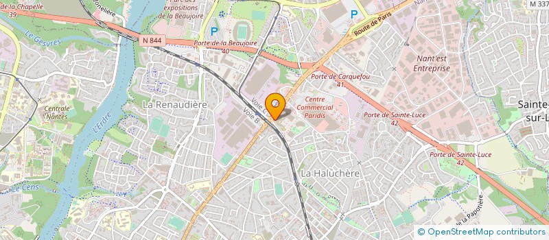 localisation de l'entreprise MEDECINS PRATICIENS  CLINIQUE J VERNE  NANTES
