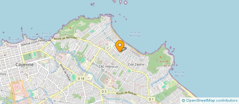 localisation de l'entreprise MEDECINS REMPLACANTS DE FRANCE  CAYENNE