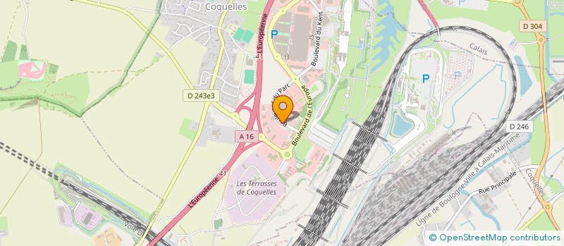 localisation de l'entreprise MEDEF COTE D'OPALE à COQUELLES