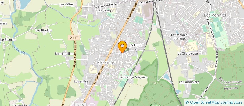 localisation de l'entreprise MEDEF DE L'AIN à PERONNAS