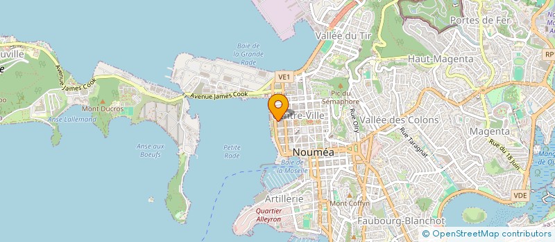 localisation de l'entreprise MEDEF DE NOUVELLE-CALEDONIE FEDERATION PATRONALE  NOUMEA