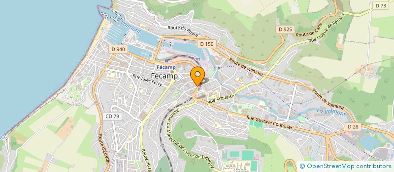 localisation de l'entreprise MEDEF DES HAUTES FALAISES  FECAMP