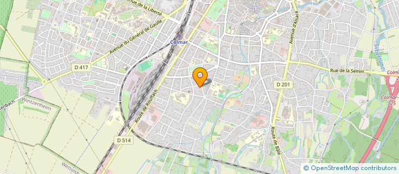 localisation de l'entreprise MEDEF HAUT RHIN  COLMAR