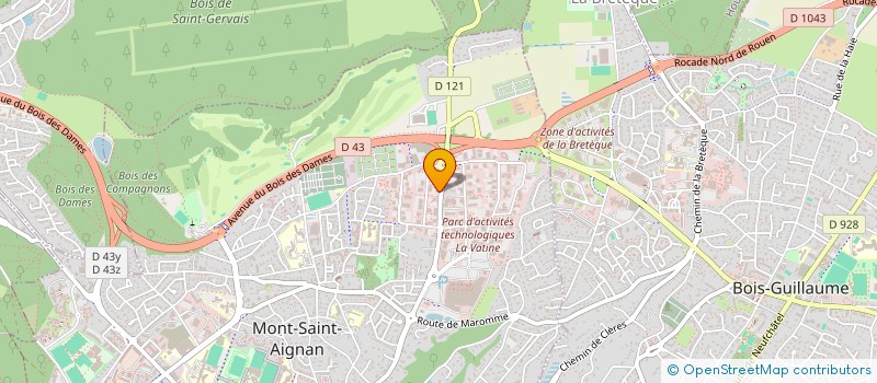 localisation de l'entreprise MEDEF METROPOLE ROUEN NORMANDIE à MONT-SAINT-AIGNAN