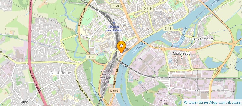 localisation de l'entreprise MEDEF SAONE ET LOIRE  CHALON-SUR-SAONE