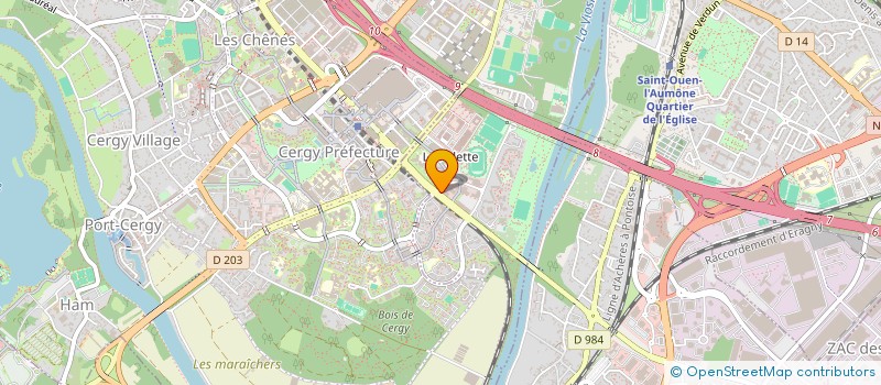 localisation de l'entreprise MEDEF VAL D'OISE GRIVO à PONTOISE