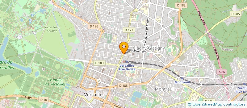 localisation de l'entreprise MEDEF YVELINES à VERSAILLES