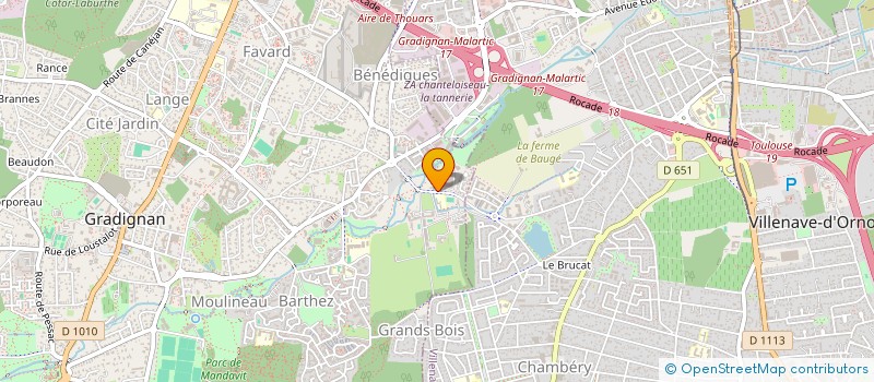 localisation de l'entreprise MEDEFIS  GRADIGNAN