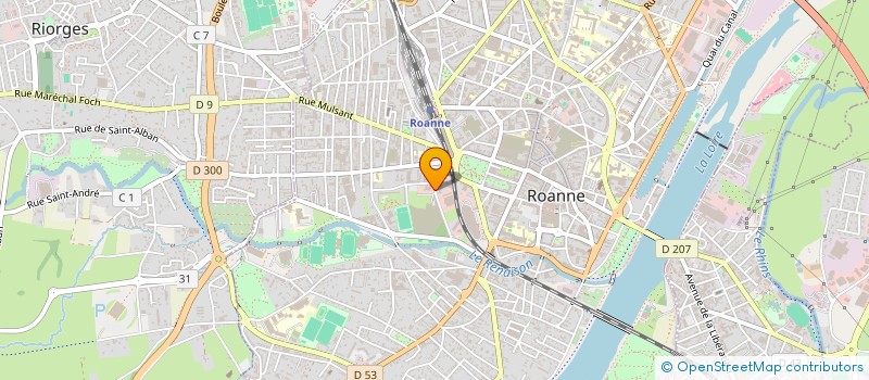 localisation de l'entreprise MEDEKO  ROANNE