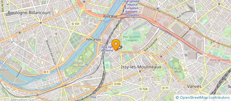 localisation de l'entreprise MEDELA FRANCE à ISSY-LES-MOULINEAUX