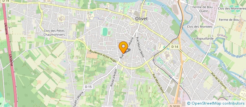 localisation de l'entreprise MEDELICE à OLIVET