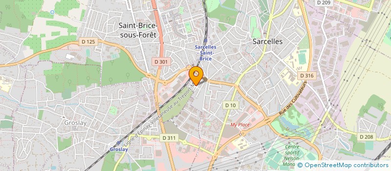 localisation de l'entreprise MEDELINE à SARCELLES