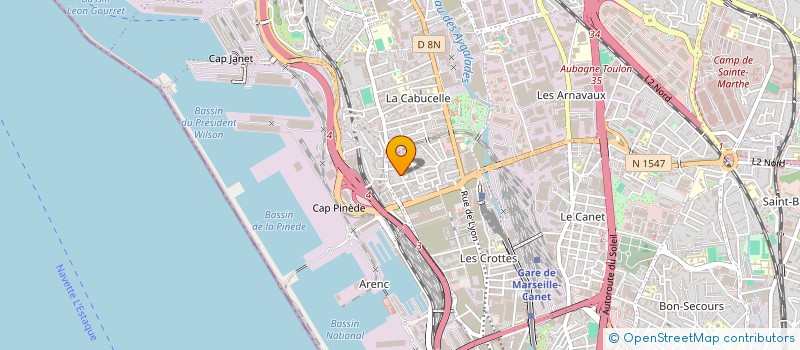 localisation de l'entreprise MEDELL SECURITE GARDIENNAGE à MARSEILLE