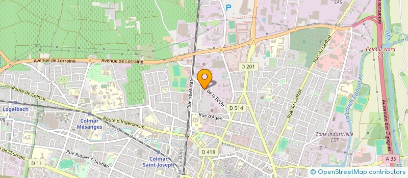 localisation de l'entreprise MEDEM à COLMAR