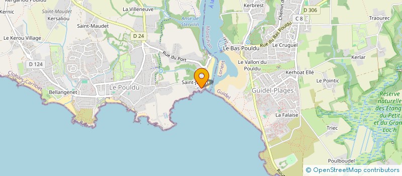 localisation de l'entreprise MEDEN AGAN à CLOHARS-CARNOET