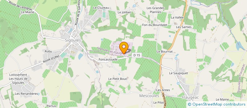 localisation de l'entreprise MEDERICK  SIGOULES-ET-FLAUGEAC