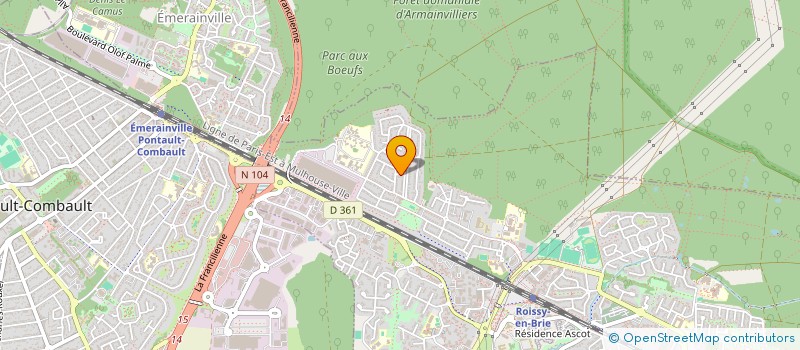 localisation de l'entreprise MEDES TRANSPORT  ROISSY-EN-BRIE