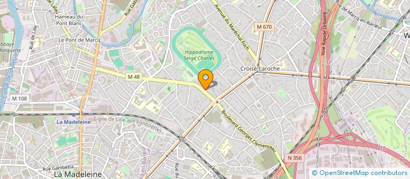 localisation de l'entreprise MEDESTH CLEMENCEAU à MARCQ-EN-BARŒUL