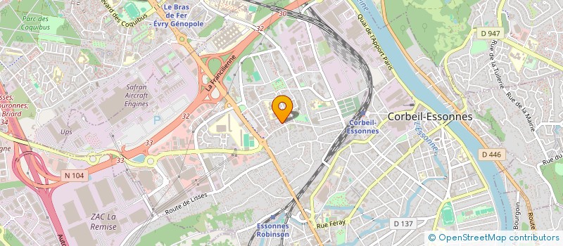 localisation de l'entreprise MEDEVCOM à CORBEIL-ESSONNES