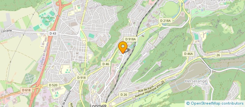 localisation de l'entreprise MEDEX SELARL DE MEDECIN à LONGWY