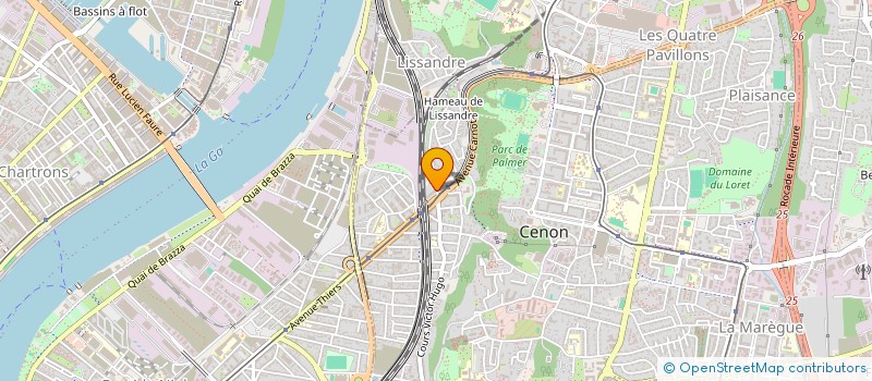 localisation de l'entreprise MEDI 33  CENON