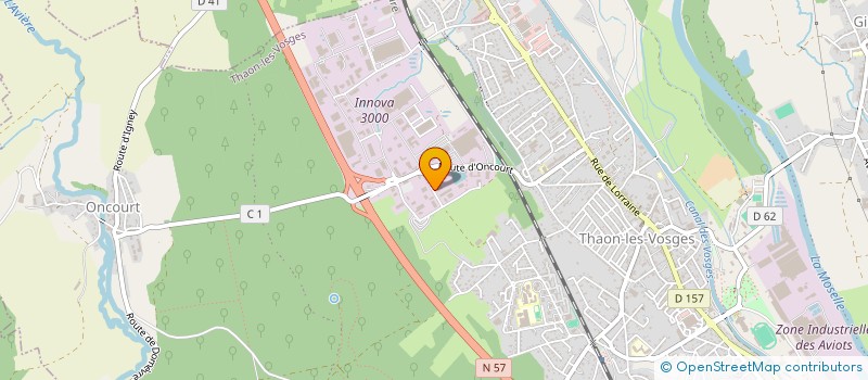 localisation de l'entreprise MEDI 3F  THAON-LES-VOSGES