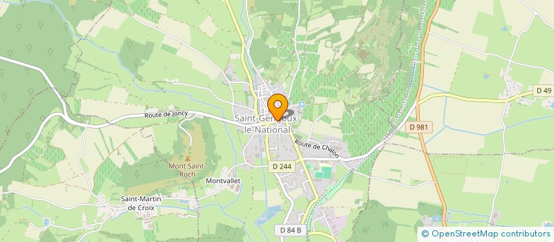 localisation de l'entreprise MEDI@CLIC  SAINT-GENGOUX-LE-NATIONAL