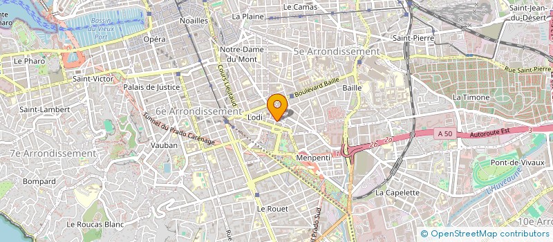 localisation de l'entreprise MEDI-CRAVACHE à MARSEILLE
