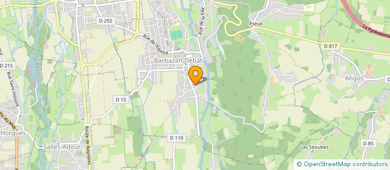 localisation de l'entreprise MEDI'FFUSION  BARBAZAN-DEBAT