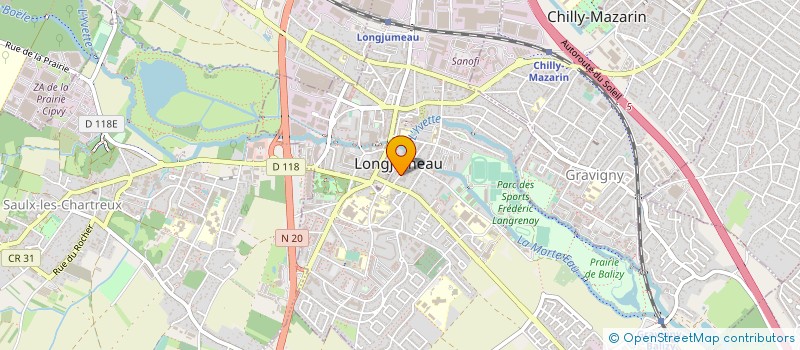 localisation de l'entreprise MEDI K ORTHO à LONGJUMEAU