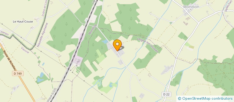 localisation de l'entreprise MEDI-PLUS  LEIGNE-SUR-USSEAU