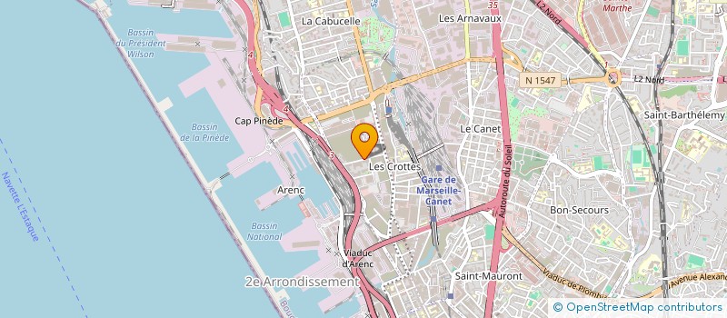 localisation de l'entreprise MEDI SUD à MARSEILLE