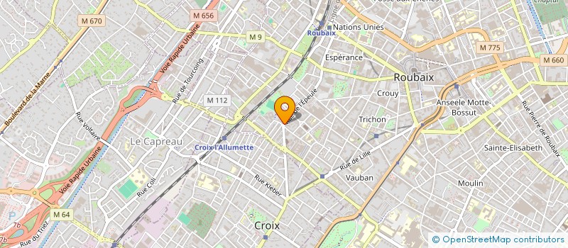 localisation de l'entreprise MEDI.TEL  ROUBAIX