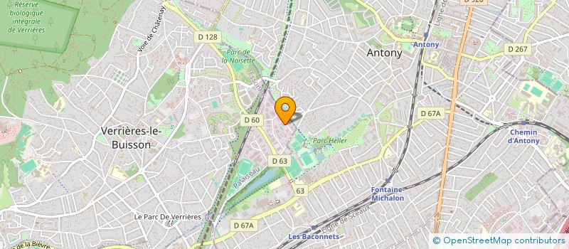 localisation de l'entreprise MEDI-TRACE à VERRIERES-LE-BUISSON