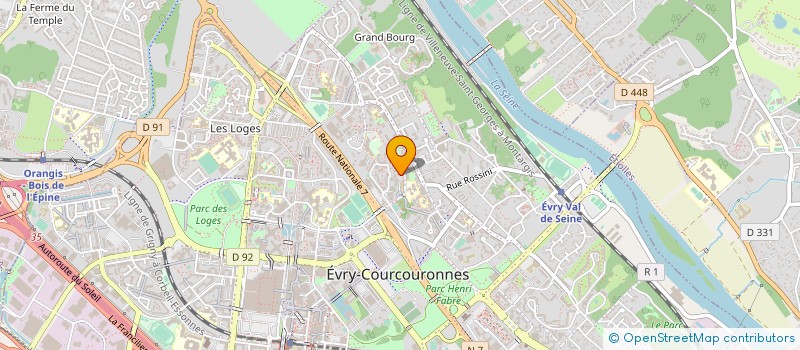 localisation de l'entreprise MEDI TRANSPORTS à EVRY-COURCOURONNES