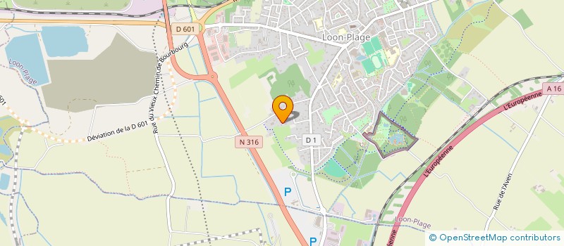 localisation de l'entreprise MEDI'VAL  LOON-PLAGE