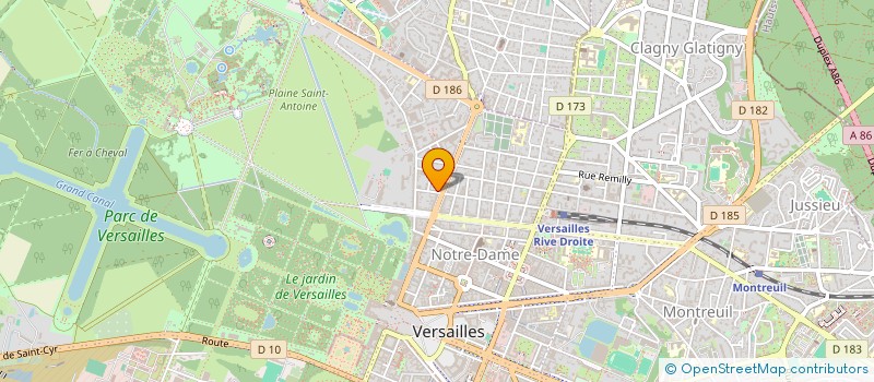 localisation de l'entreprise MEDI VERSAILLES à VERSAILLES