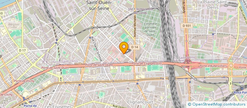 localisation de l'entreprise MEDIA 360 à SAINT-OUEN-SUR-SEINE