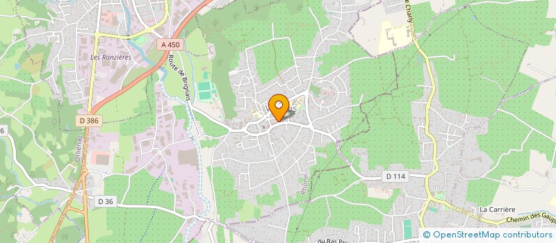 localisation de l'entreprise MEDIA + à VOURLES