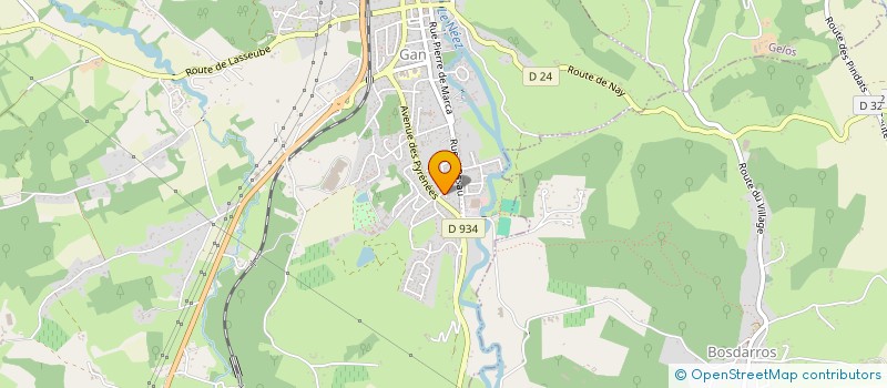 localisation de l'entreprise MEDIA 64  GAN