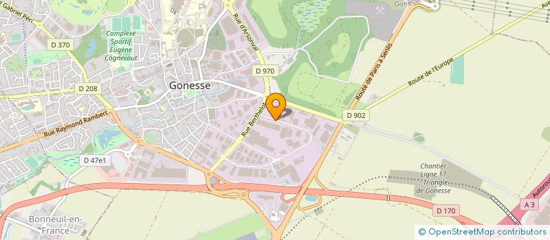 localisation de l'entreprise MEDIA AUTO à GONESSE