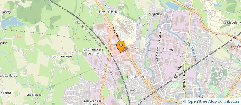 localisation de l'entreprise MEDIA BANK à VIRIAT