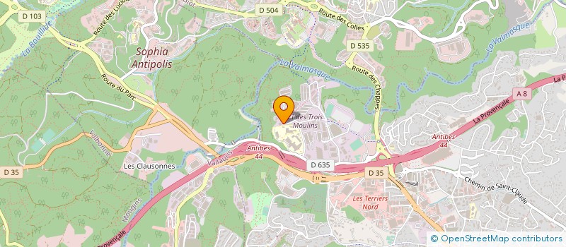 localisation de l'entreprise MEDIA BYTES à ANTIBES