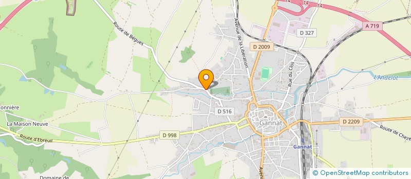localisation de l'entreprise MEDIA CASH à GANNAT