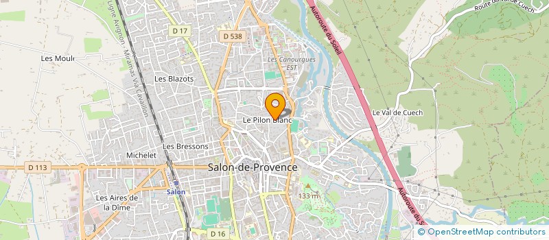 localisation de l'entreprise MEDIA CHIEN ASSOCIATION DE CHIENS MEDIATEURS  SALON-DE-PROVENCE