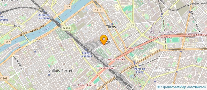 localisation de l'entreprise MEDIA CHR à CLICHY